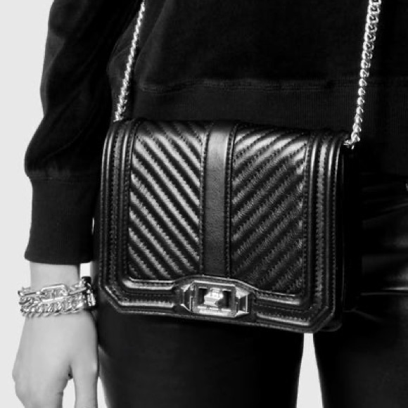 Excellent condition leather all black with black hardware handbag. - Picture 4 of 5